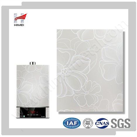 White Flower Pattern VCM Laminating Metal Sheet For Water Heater